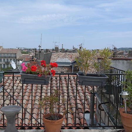 Penthouse Apartment Overlooking Place Carnot Carcassonne Luaran gambar
